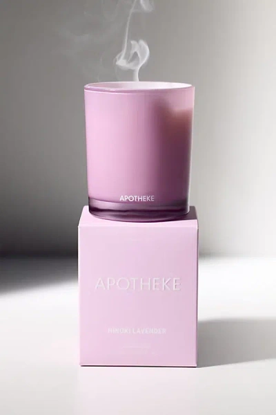 Apotheke Petite 5 oz Scented Candle In Hinoki Lavender At Urban Outfitters In Pink