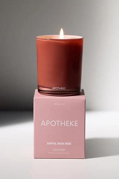 Apotheke Petite 5 oz Scented Candle In Santal Rock Rose At Urban Outfitters In Red