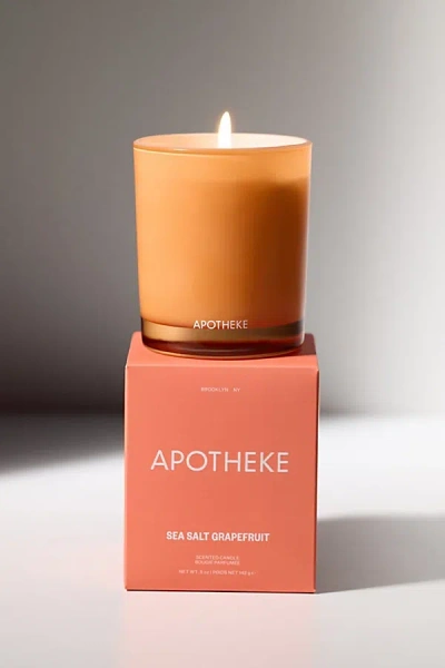 Apotheke Petite 5 oz Scented Candle In Sea Salt Grapefruit At Urban Outfitters In Yellow