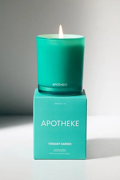 Apotheke Petite 5 oz Scented Candle In Verdant Garden At Urban Outfitters In Blue