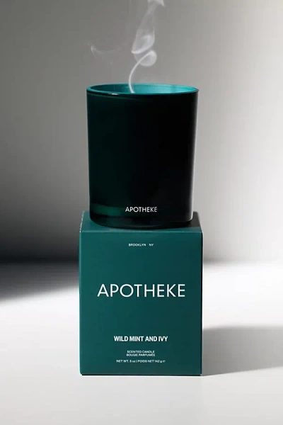Apotheke Petite 5 oz Scented Candle In Wild Mint/ivy At Urban Outfitters In Green