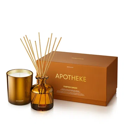 Apotheke Pumpkin Ginger Classic Candle 10.5 Oz. & Reed Diffuser 6.7 Oz. Set - 100% Exclusive In Brown