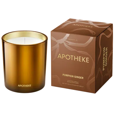 Apotheke Pumpkin Ginger Scented Candle - 10.5 Oz. Classic Candle In Brown