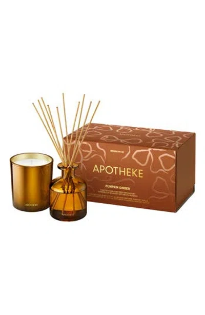 Apotheke Pumpkin Ginger Scented Candle And Reed Diffuser Set In No Color
