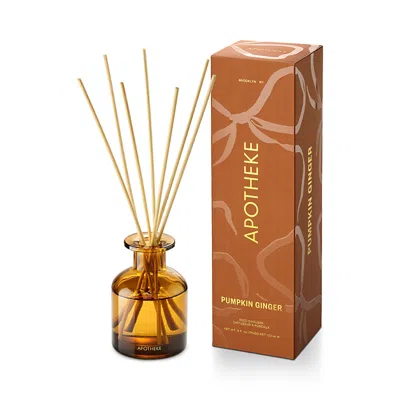 Apotheke Pumpkin Ginger Translucent Reed Diffuser 4 Fl. Oz. In Orange