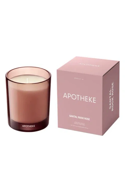 Apotheke Santal Rock Rose Petite Candle In Pink
