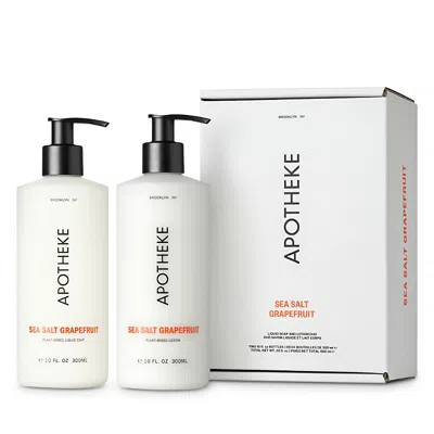 Apotheke Sea Salt Grapefruit Liquid Soap And Lotion Duo ($40 Value) In White