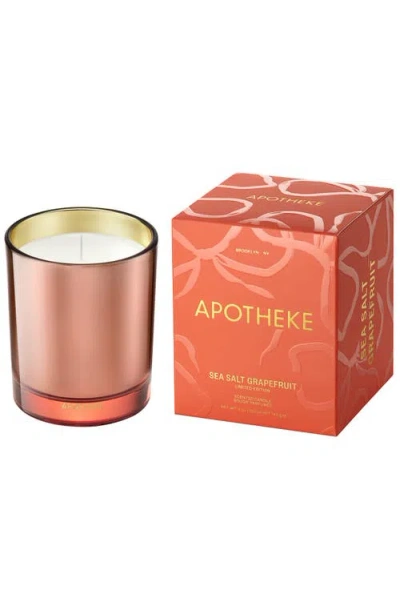 Apotheke Sea Salt Grapefruit Petite Scented Candle In Orange