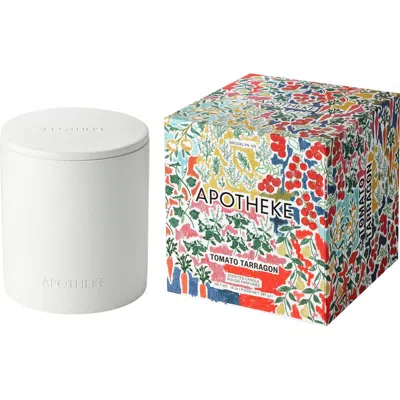 Apotheke Tomato Tarragon 2-wick Concrete Candle In White