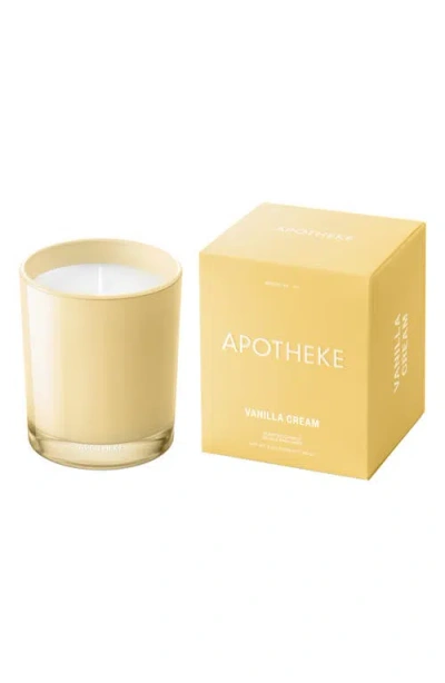 Apotheke Vanilla Cream Petite Scented Candle In Yellow