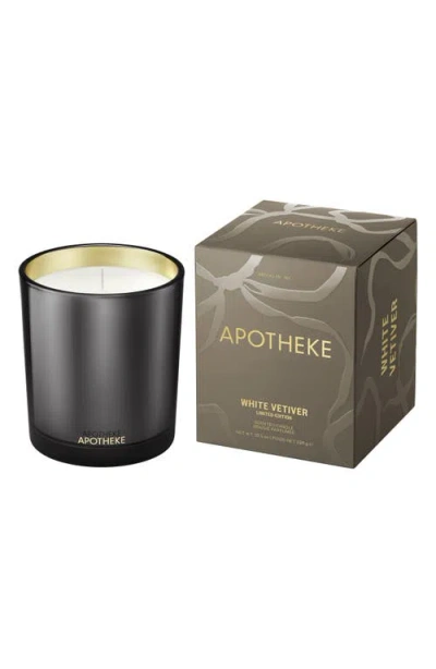 Apotheke White Vetiver Classic Scented Candle In Gray