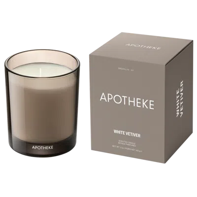Apotheke White Vetiver Scented Candle - 5 Oz. Petite Scented Candle In Brown