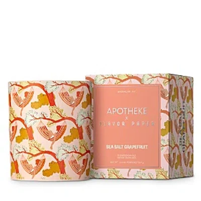 Apotheke X Flavor Paper Sea Salt Grapefruit Ceramic Scented Candle, 12.5 Oz. - Exclusive In Pink