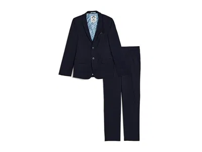 Appaman 2-piece Stretchy Mod Suit (toddler/little Kid/big Kid) Boy's Sets Navy : 8 Big Kid, Polyester/rayon/ In Blue