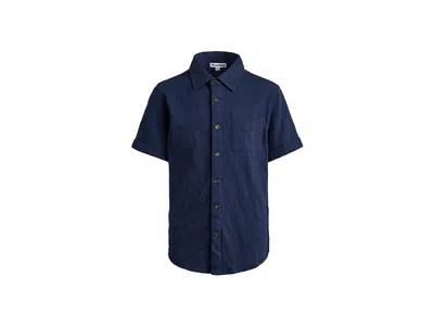 Appaman Beach Shirt (toddler/little Kid/big Kid) Boy's Clothing Navy Blue : 8 Little Kid, Cotton/polyester/s