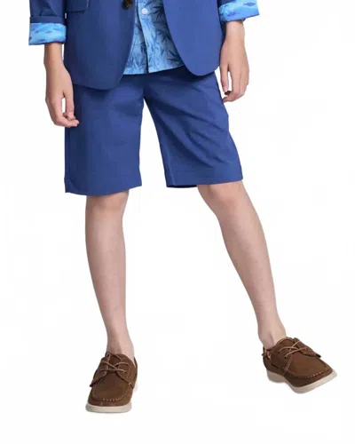 Appaman Kids' Boy's Dress Shorts In Blue