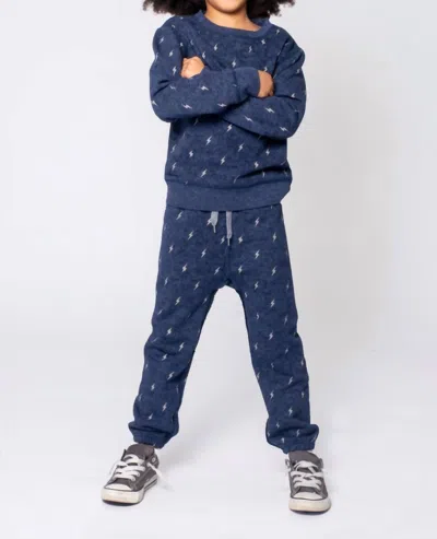 Appaman Kids' Boy's Gym Sweatpants In Washed Navy In Blue