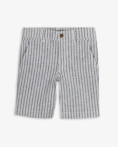 Appaman Kids' Boy's Trouser Short In Navy Stripe In Gray