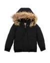 Appaman Boys' City Transit Faux Fur Trim Coat - Little Kid, Big Kid In Black