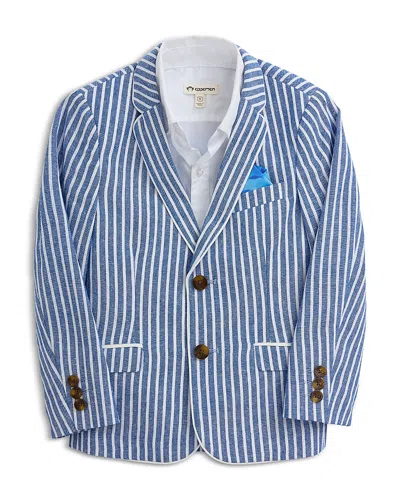 Appaman Boys' Club Striped Blazer - Little Kid, Big Kid In Blue