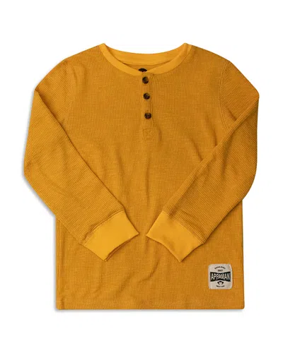 Appaman Boys' Craftsman Thermal Henley - Little Kid, Big Kid In Yellow
