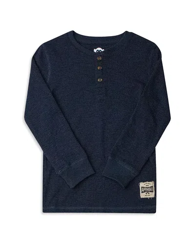 Appaman Boys' Craftsman Thermal Henley Tee - Little Kid, Big Kid In Blue