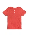 Appaman Boys' Day Party Henley Tee - Little Kid, Big Kid In Coral