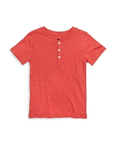 Appaman Boys' Day Party Henley Tee - Little Kid, Big Kid In Coral