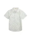 Appaman Boy's Day-party Printed Button Down Shirt In White