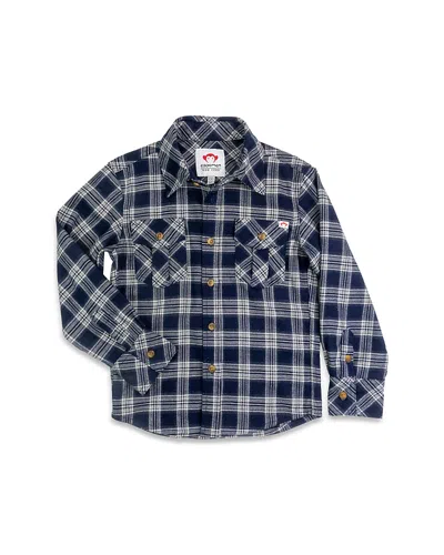 Appaman Boys' Flannel Shirt - Little Kid, Big Kid In Navy Plaid