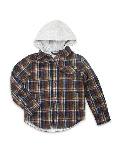 Appaman Boys' Glen Plaid Hooded Shirt - Little Kid, Big Kid In Multi