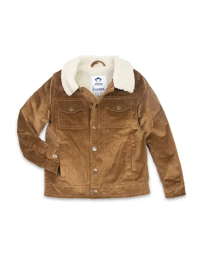 Appaman Boys' Heritage Corduroy Sherpa Jacket - Little Kid, Big Kid In Orange