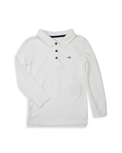 Appaman Boys' Parker Long Sleeve Polo - Little Kid, Big Kid In White