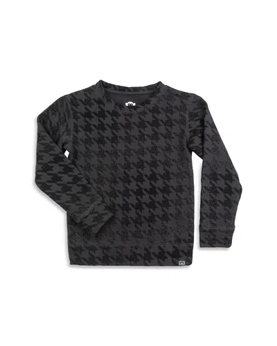 Appaman Boys' Revel Crewneck Sweatshirt - Little Kid, Big Kid In Black Houndstooth