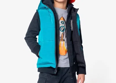 Appaman Kids' Boys' Reversible Vest In Blue/black