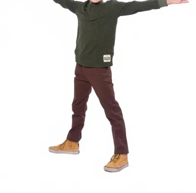 Appaman Kids' Craftsman Thermal Henley Top In Dark Olive In Green