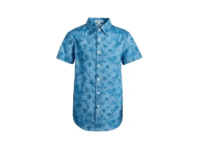 Appaman Day Party Shirt (toddler/little Kid/big Kid) Boy's Clothing Blue Bamboo : 8 Little Kid, Cotton