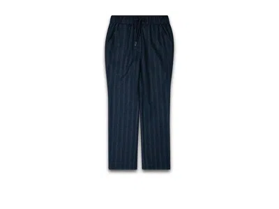 Appaman Everyday Stretch Pants (toddler/little Kid/big Kid) Boy's Clothing Navy Stripe : 16 Big Kid, Polyest In Blue