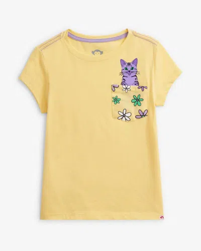 Appaman Pocket T-shirts (toddler/little Kid/big Kid) Girl's T Shirt Sunrise : 12 Big Kid, Cotton In Orange