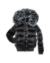 Appaman Girls' Kyla Faux Trim Coat - Little Kid, Big Kid In Black