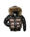 Appaman Girls' Kyla Faux Trim Coat - Little Kid, Big Kid In Brown