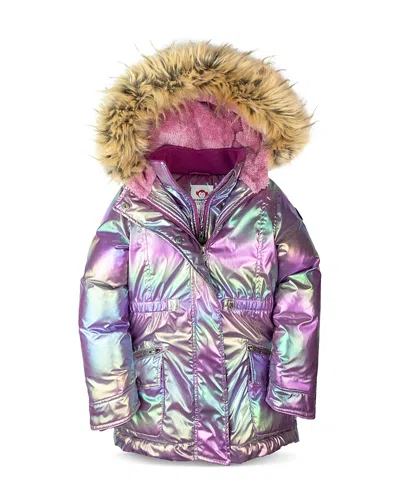 Appaman Girls' Middie Puffer Coat - Little Kid, Big Kid In Code Pink