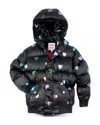 Appaman Girls' Puffy Coat - Little Kid, Big Kid In Rainbow Hearts