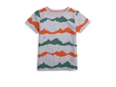 Appaman Graphic Short Sleeve T-shirts (toddler/little Kid/big Kid) Boy's T Shirt Heather Mist : 8 Little Kid In Blue