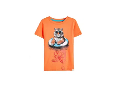 Appaman Graphic Short Sleeve T-shirts (toddler/little Kid/big Kid) Boy's T Shirt Tangerine : 8 Little Kid, C In Orange
