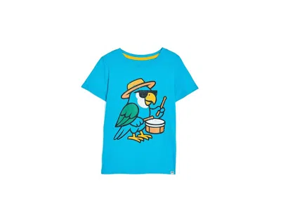 Appaman Graphic Short Sleeve T-shirts (toddler/little Kid/big Kid) Boy's T Shirt Teal : 2 Toddler, Cotton In Blue
