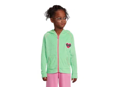 Appaman Julia Hoodie (toddler/little Kid/big Kid) Girl's Sweatshirt Mint : 4 Toddler, Cotton/polyester In Green