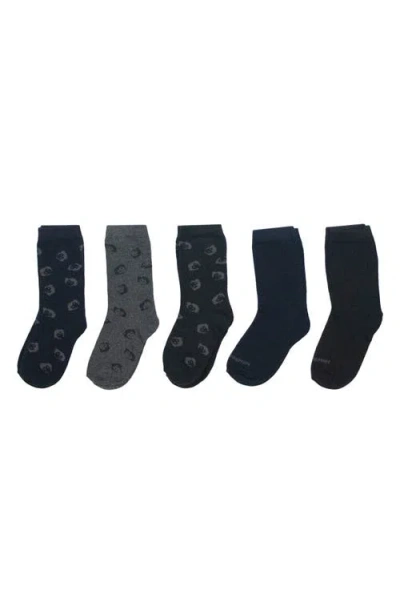 Appaman Kids' 5-pack Quarter Socks In Black