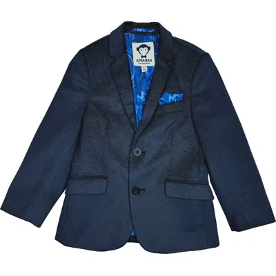 Appaman Kids' Corduroy Blazer In Peacoat Velvet Twill