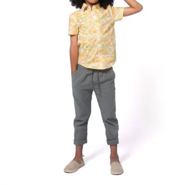 Appaman Kids' Day Party Shirt In Yellow